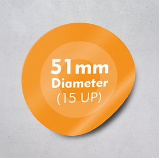 Picture of Labels 51mm dia - 15 UP